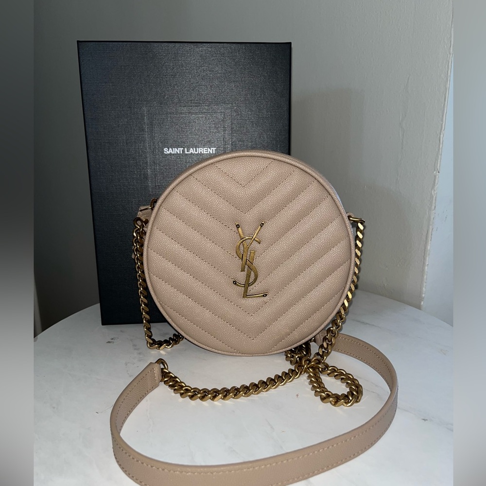 YSL Vinyle Round Camera Bag